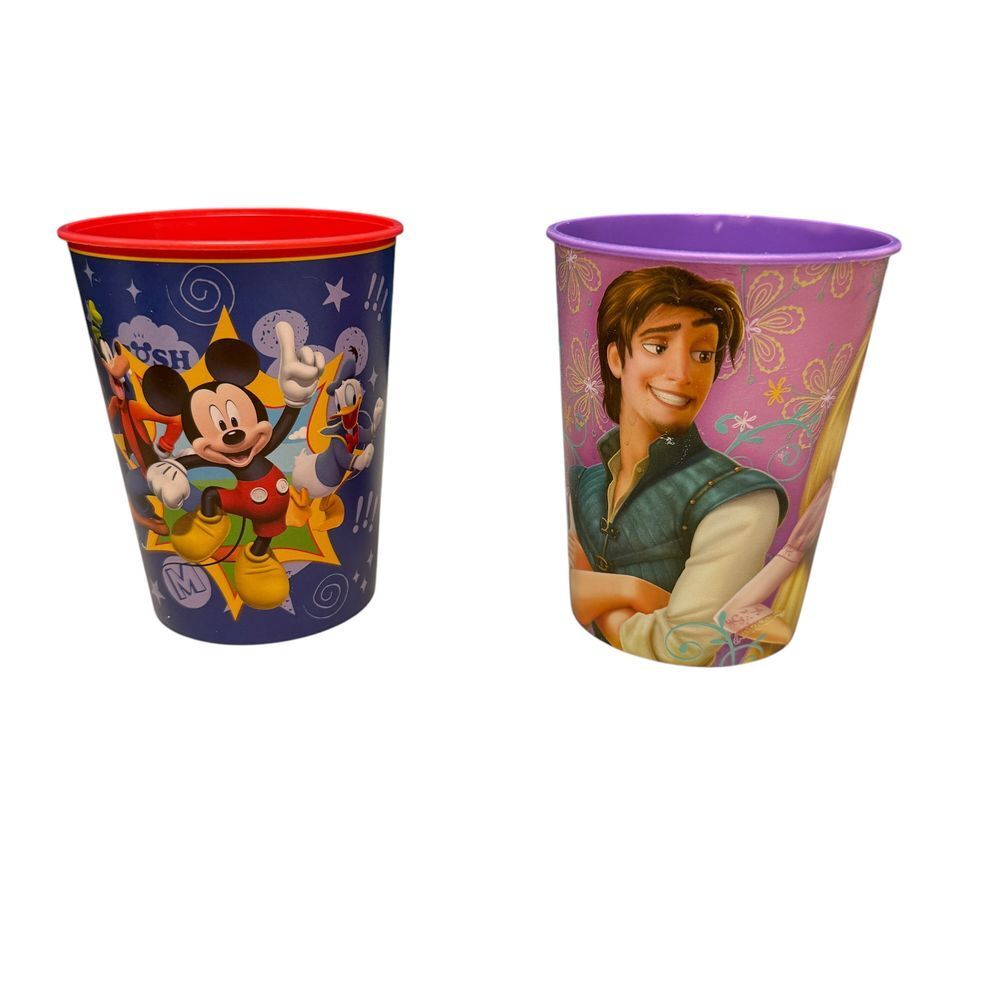 Disney Set of 2 Plastic Cups - Picture 1 of 3